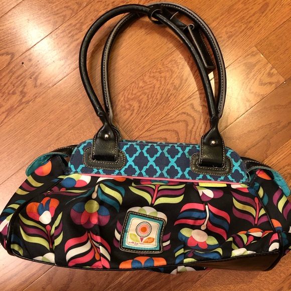 Lilly Bloom Purse Floral Design Handbag Flowers - Picture 1 of 8